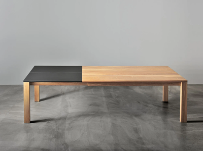 VARIUS - Extending rectangular solid wood table _ Vitamin Design