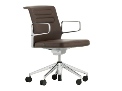 AC 5 STUDIO - Swivel leather office chair _ Vitra