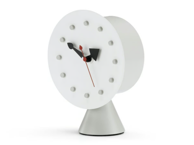 CONE BASE CLOCK - Table-top polyurethane clock _ Vitra