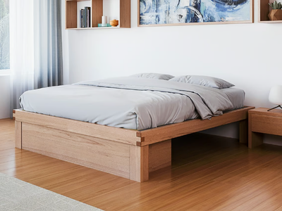 LICHENE - Solid wood storage bed _ Vivere Zen