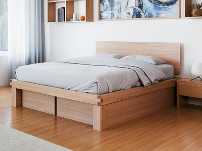 LICHENE - Solid wood storage bed _ Vivere Zen