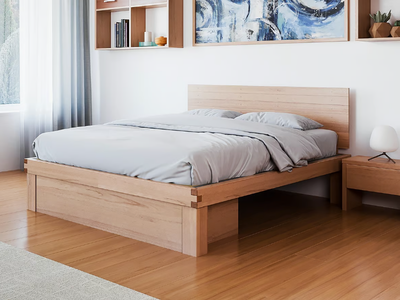 LICHENE - Tatami solid wood storage bed _ Vivere Zen