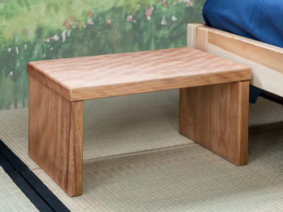 PETROSINO - Japanese style rectangular solid wood bedside table _ Vivere Zen