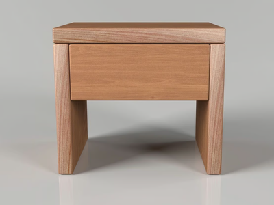 PETROSINO - Rectangular solid wood bedside table with drawers _ Vivere Zen