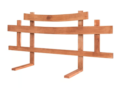 TORII - Japanese style solid wood headboard for double bed _ Vivere Zen