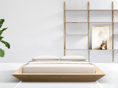 YUTAKA - Tatami solid wood double bed _ Vivere Zen