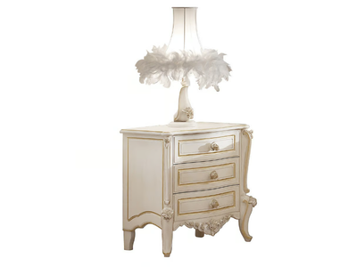 MICHELANGELO - Rectangular bedside table with drawers _ VOLPI