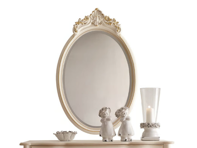 PERLA - Oval framed wall-mounted mirror _ VOLPI