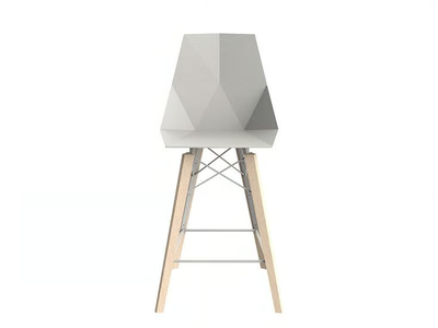 FAZ WOOD - Polypropylene garden chair with footrest _ VONDOM