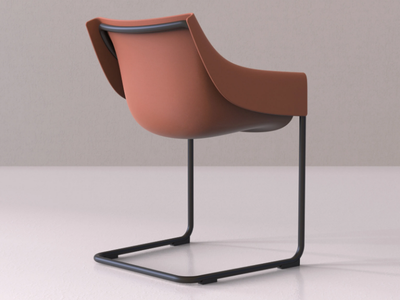 MANTA - Cantilever garden chair with armrests _ VONDOM