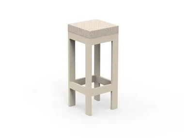 POSIDONIA - High garden stool with footrest _ VONDOM