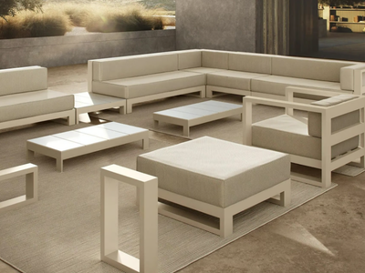 POSIDONIA - Sectional fabric garden sofa _ VONDOM