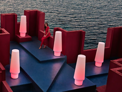 ULM - Contemporary style LED plastic floor lamp _ VONDOM