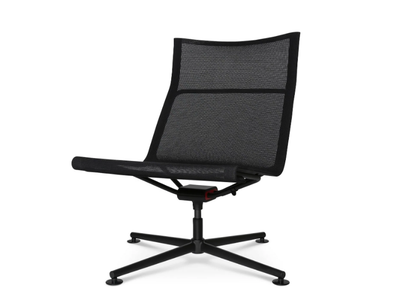D1 LOW - Swivel armchair with 4-spoke base _ Wagner