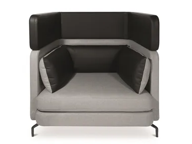 W-LOUNGE ONE SEATER HIGH - Fabric armchair high-back _ Wagner