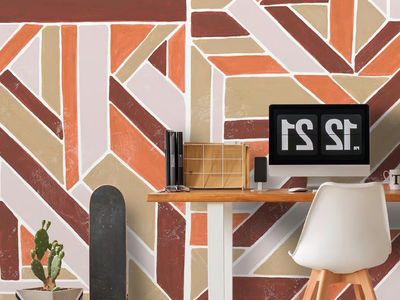 DELAUNAY WALL - Modern wallpaper, eco-friendly, PVC free and washable _ WallPepper®/Group