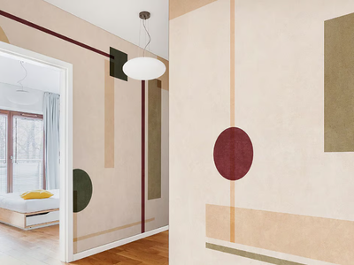 EUCLIDE - Geometric wallpaper, PVC free, eco-friendly, washable _ WallPepper®/Group