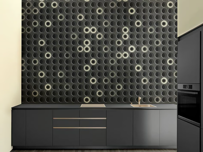 HINWIL - Geometric wallpaper, PVC free, eco-friendly, washable _ WallPepper®/Group
