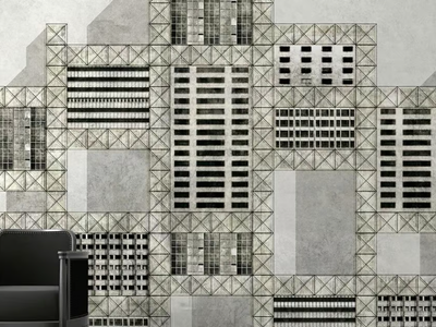 METALLIC CITY - Industrial and modern wallpaper, PVC free, eco, washable _ WallPepper®/Group