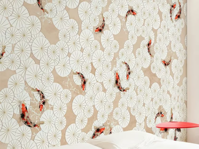 RICE RAIN - Oriental wallpaper, eco-friendly, PVC free and washable _ WallPepper®/Group