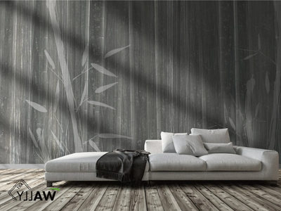 BAMBOES - Motif fire retardant washable nonwoven wallpaper _ WALLYART