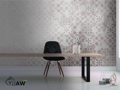 MAIOLICA 2.0 - Fire retardant washable encaustic effect nonwoven wallpaper _ WALLYART