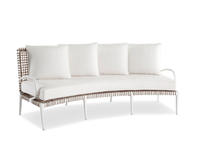 DELTA - Curved 4 seater aluminium garden sofa _ Walters