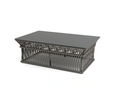 LONGSHORE - Rectangular aluminium coffee table _ Walters