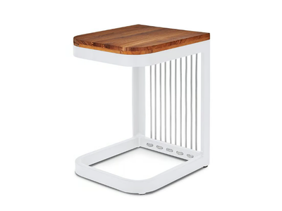 REGATTA - Aluminium and wood side table _ Walters