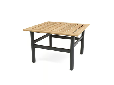 STRINGER - Square aluminium and wood coffee table _ Walters
