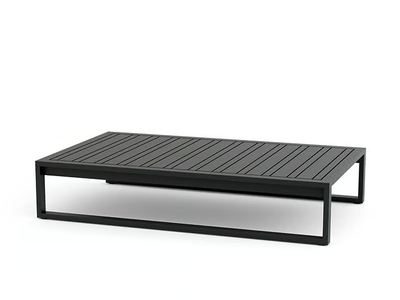 TIDAL - Rectangular aluminium coffee table _ Walters