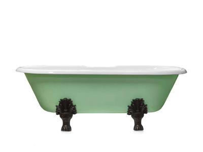 1901 EDWARDIAN - Oval freestanding cast iron bathtub _ WatermarkFixtures