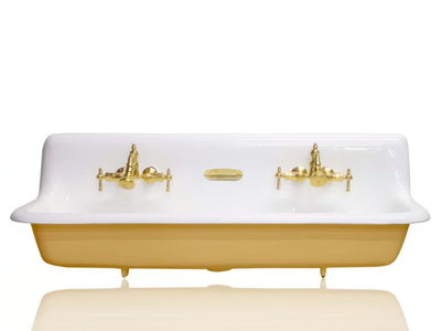 CALDWELL - Double cast iron washbasin _ WatermarkFixtures