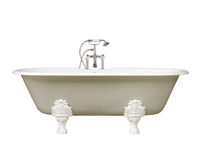CONCORDIA - Oval freestanding cast iron bathtub _ WatermarkFixtures