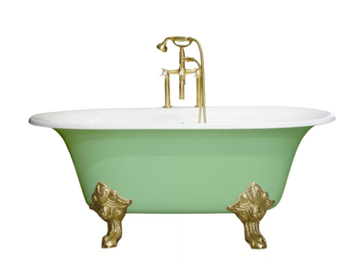 EDWARDIAN CIRCE - Freestanding oval cast iron bathtub _ WatermarkFixtures