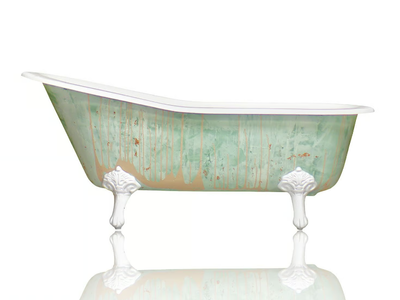 LASALLE - Freestanding oval cast iron bathtub _ WatermarkFixtures