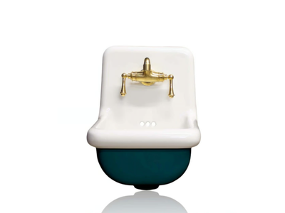 NANO COUPE - Wall-mounted porcelain handrinse basin _ WatermarkFixtures