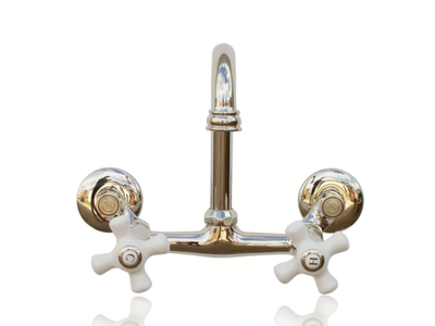 WMF-LF-604-PC - Wall-mounted 2 hole brass washbasin mixer _ WatermarkFixtures