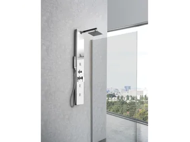 DIAMANTE - Wall-mounted shower panel with hand shower _ WEISS-STERN