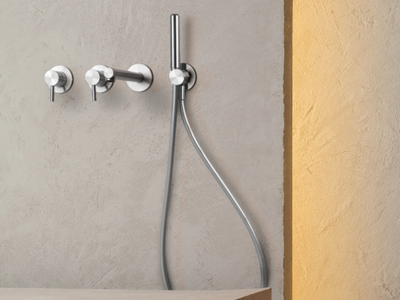 FLOW.ERS 410.00.300 - Wall-mounted bathtub set with hand shower _ WEISS-STERN