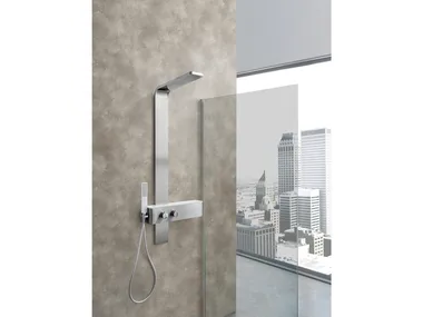 MONTE ROSA - Wall-mounted shower panel with hand shower _ WEISS-STERN