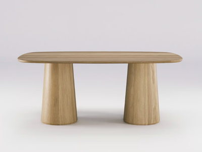AMOS - Rectangular wooden dining table _ Wewood