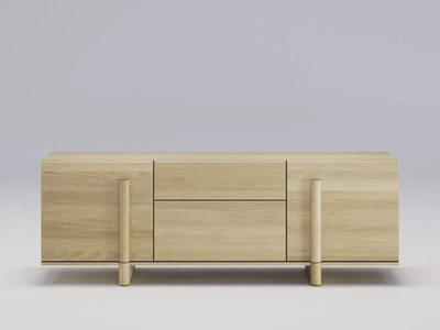 BRUTALIST - Oak sideboard with doors and drawers _ Wewood