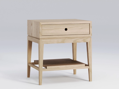 CRIADO-MUDO - Oak bedside table with drawers _ Wewood