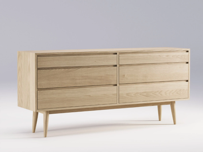 DOUBLE - Oak chest of drawers _ Wewood