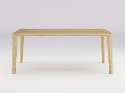 RAIA - Rectangular solid wood table _ Wewood