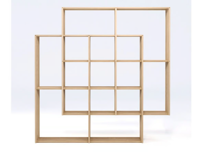 X2 - Open sectional solid wood bookcase _ Wewood