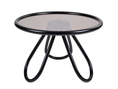 ARCH COFFEE TABLE - Round wood and glass coffee table _ Wiener GTV Design
