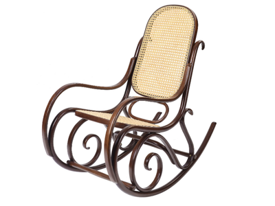 SCHAUKELSTUHL - Rocking chair with armrests _ Wiener GTV Design