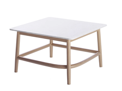 SINGLE CURVE LOW TABLE - Square marble coffee table _ Wiener GTV Design